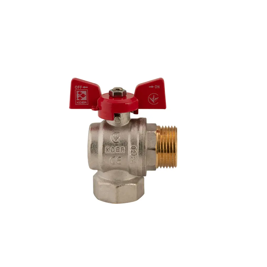 Кран кульовий Koer 1" ГШМ кутовий (KR.208) (KR2807)