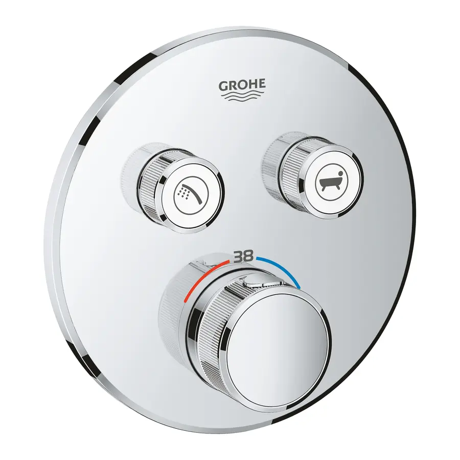 Термостат прихованого монтажу на 2 споживача Grohe Grohtherm SmartControl (29119000)