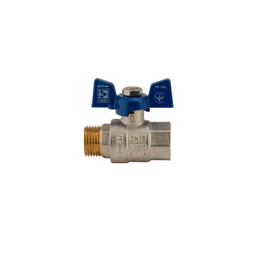 Кран кульовий Koer 1/2" ГШМ (KR.218.B) синій (KR2722)