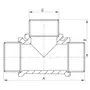 Трійник 1/2'' ННН Koer KF.T06M (KF0069)