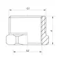 Футорка 3/4"х1" Koer KF.F0810 (KF0079)