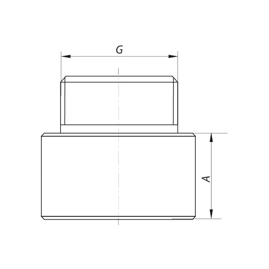 Подовжувач 1/2" 80мм (хром) Koer KF.E06-80.CHR (KF0101)