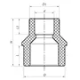 Муфта редукційна Нb 32x25 PPR Koer K0058.PRO (KP0068)