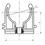 Кріплення для PPR труби 25 Koer K0075.PRO (KP0090)