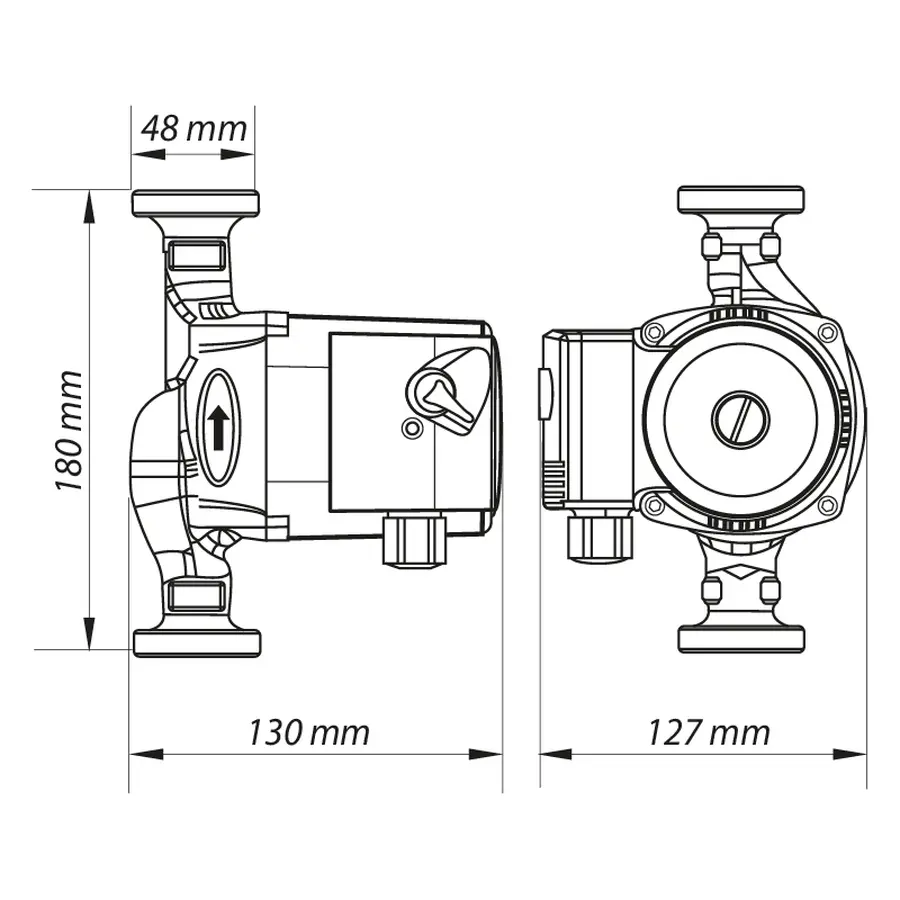 Насос циркуляційний відцентр. Koer KP.GRS-25 / 8-2-180 (KP0253)