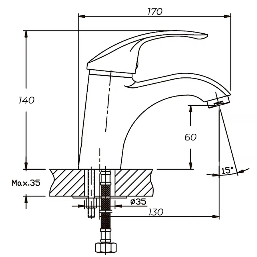 Верхній душ з настінним кронштейном Grohe Tempesta (260000)