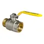 Кран кульовий KOER KR.215.G - 1 1/2" FM ГШВ YELLOW, ручка "важіль" жовта (KR0126)