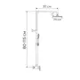 Душова колона зі змішувачем Ibergrif Roma M17050 (IB0053)
