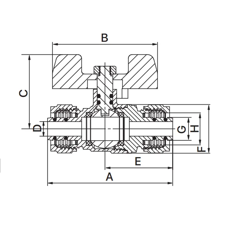 Кран шаровий Europroduct EP.500 Wing 20x20 (EP6037)