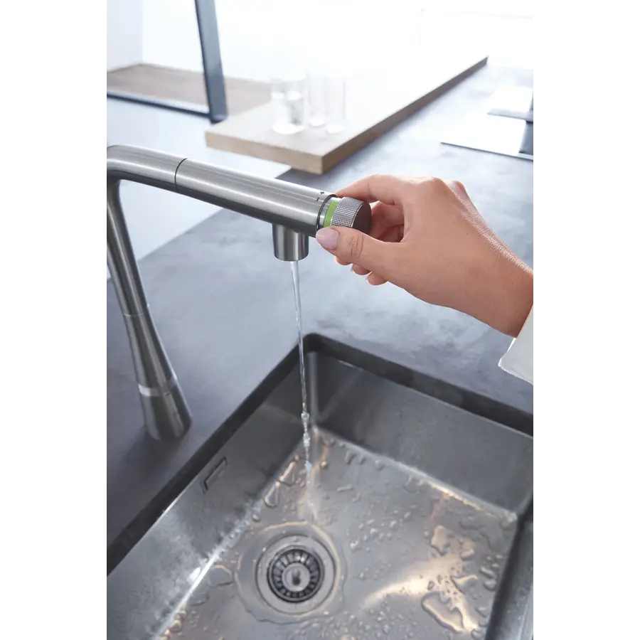 Змішувач для кухні з висувним виливом Grohe Zedra SmartControl (31593DC2)