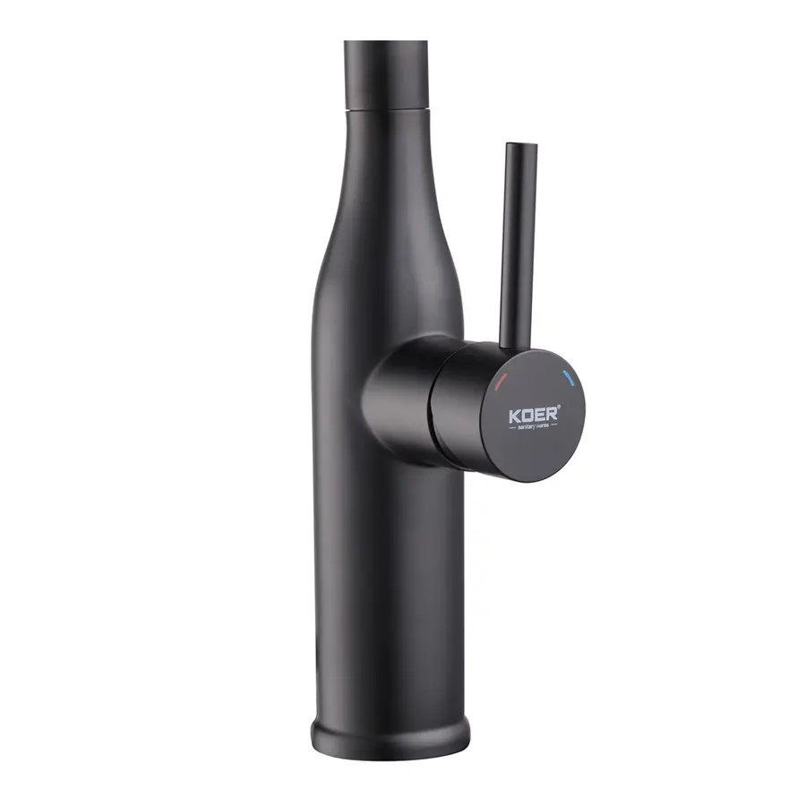 Кухонний змішувач з висувним виливом KOER KI-70004-05 (нерж. сталь) (KR3386)