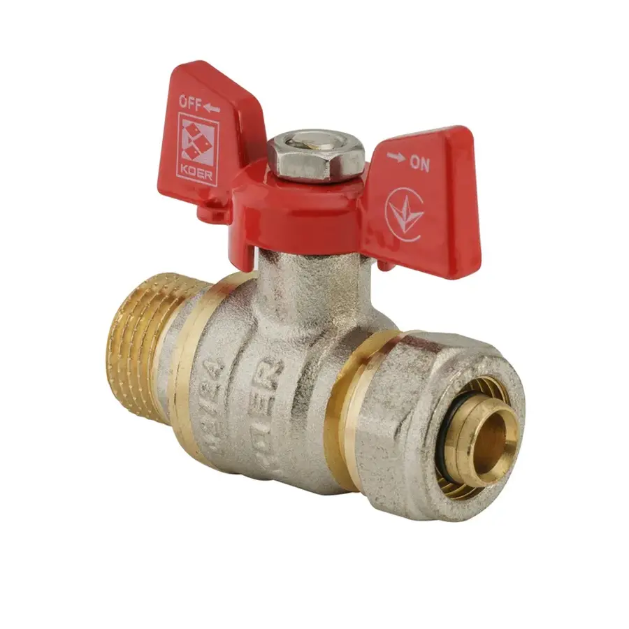 Кран кульовий Koer Wing 16x1/2M (KR.351) (LL1656)