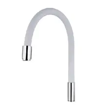 Вилив для змішувача гнучкий білий Mixxus Premium (MI0557)