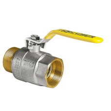 Кран кульовий KOER KR.515.PR.GAS - 2" FM ГШВ YELLOW, ручка "важіль" жовта (KR0065)