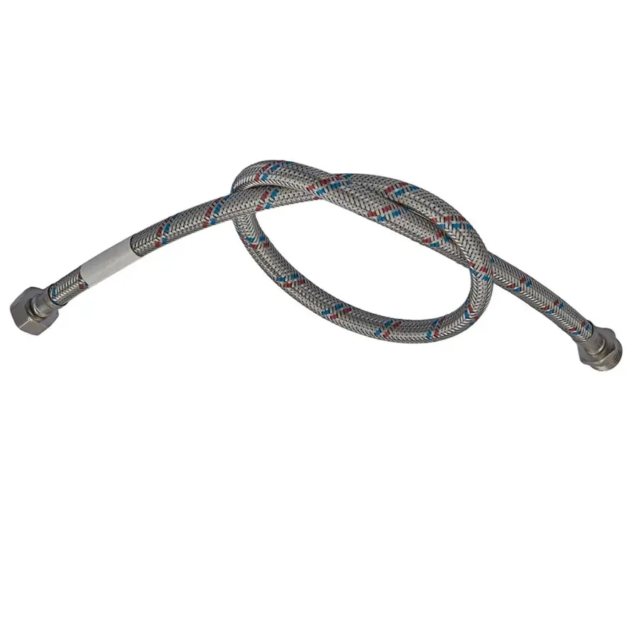 Гнучкий шланг для підключення води гайка 1/2 - Штуцер 1/2 (120 см) Zerix (ZX1566)