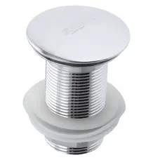 Донний клапан для раковини без переливу Zerix LR65 автоматичний (Click-Clack) (Колір хром) 1 1/4''