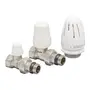 Комплект для підключення радіатора Koer SET-12 - 1/2"x1/2" (прямий) з термоголовкою ВЗ (KR3177)