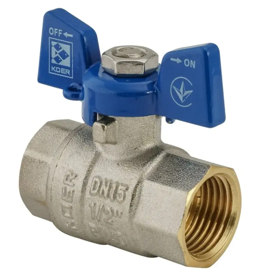 Кран кульовий Koer 1/2" ГГМ (KR.217.B) синій (KR2719)