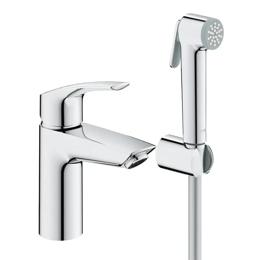 Змішувач для раковини з гігієнічним душем Grohe Eurosmart New (23124003)