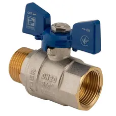 Кран кульовий Koer 3/4" ГШМ (KR.218.B) синій (KR2723) Кран кульовий Koer 3/4" ГШМ (KR.218.B) синій (KR2723)