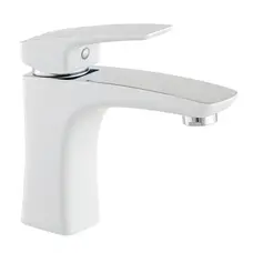 Змішувач для умивальника Mixxus Premium Patrick 001 гайка (White) (MI5853)