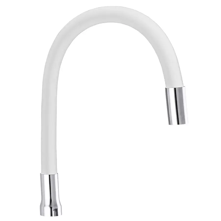 Вилив для змішувача гнучкий білий Champion (GU0016)