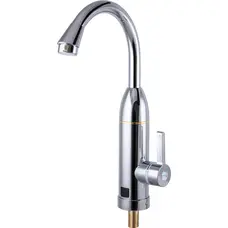 Водонагрівач 3 kW проточний, з індикатором температури, на мийку ZERIX ELW03-E (ZX0449)