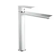 Смеситель для умівальника HAIBA ALEX 001 HIGH WHITE-CHROME (HB9564)