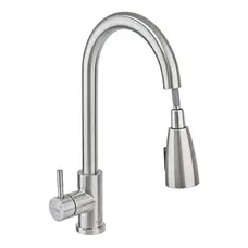 Кухонний змішувач з висувною лійкою Mixxus SUS 014-B (SS0023)