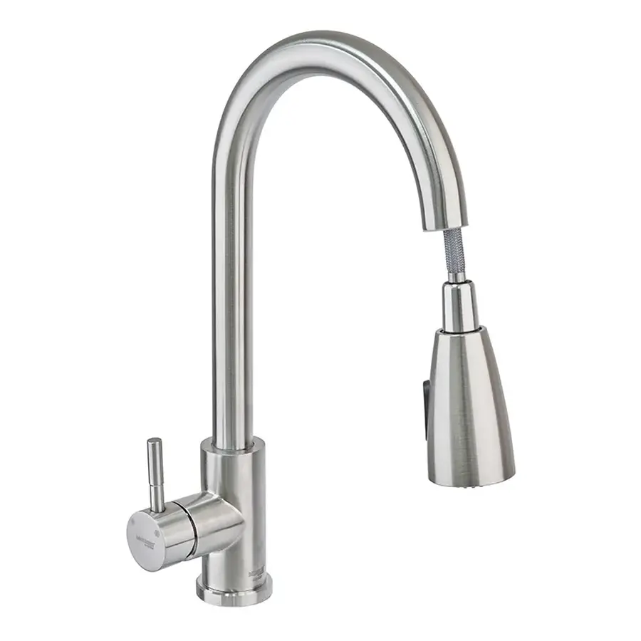 Кухонний змішувач з висувною лійкою Mixxus SUS 014-B (SS0023)