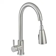 Змішувач для кухні Haiba SUS 014 з висувною лійкою (HB3898)