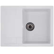 Мийка кухонна Zerix ZS-6550S-01 Біла (ZX4539)