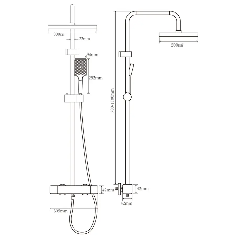 Душевая колонна CHAMPION PBC-009-J BLACK – комфорт и стиль в вашей ванной комнате