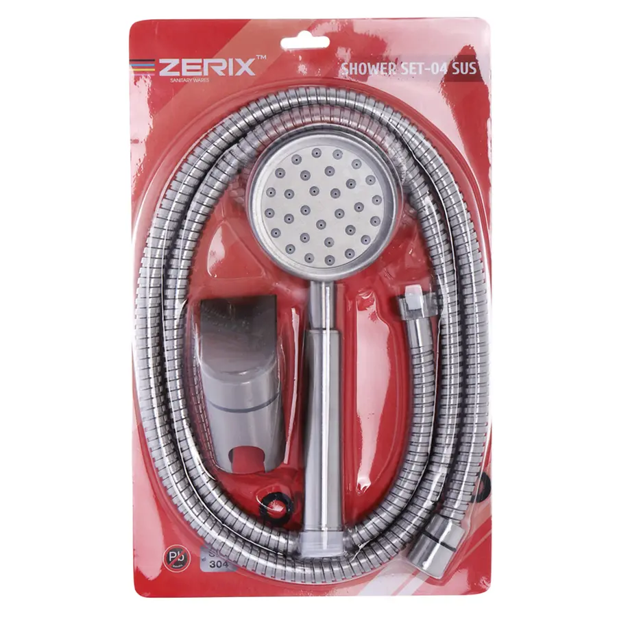 Душовий набір (шланг, лійка, кронштейн) Zerix SHOWER SET-04 (ZX3099)