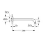 Душовий кронштейн Grohe (286 мм) (28576000)