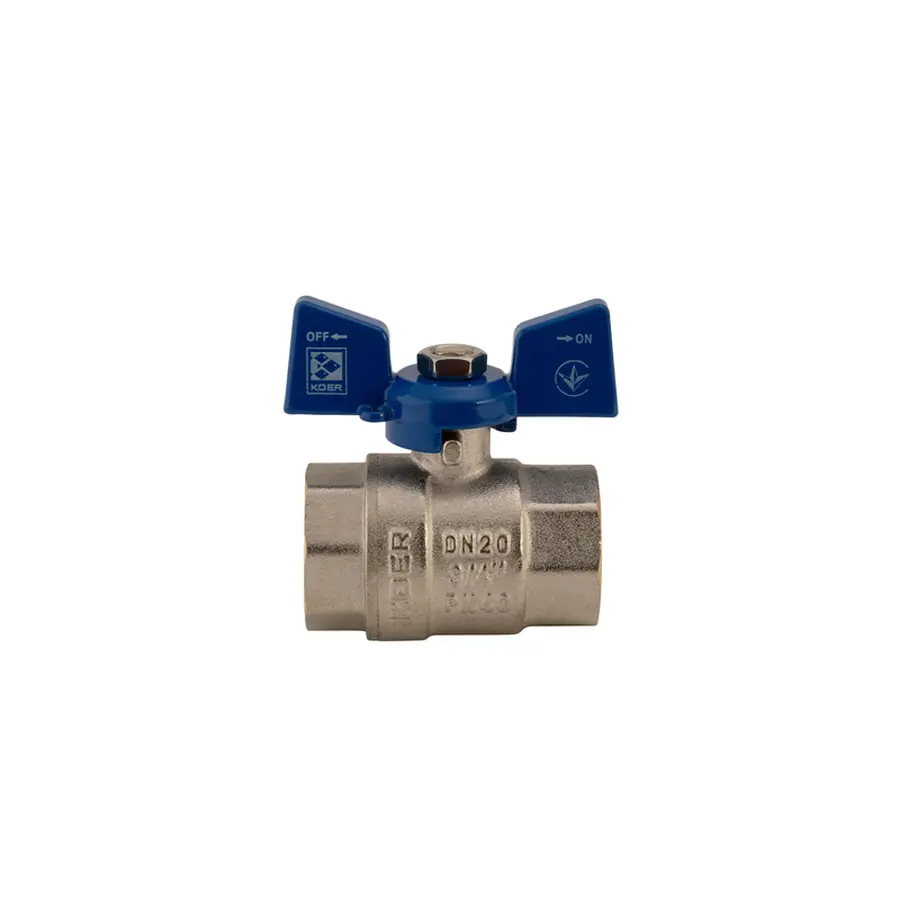 Кран кульовий Koer 3/4" ГГМ (KR.217.B) синій (KR2720)