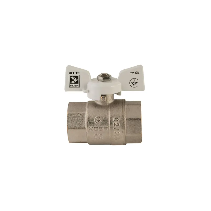 Кран кульовий Koer 1" ГГМ (KR.217.W) білий (KR0180)