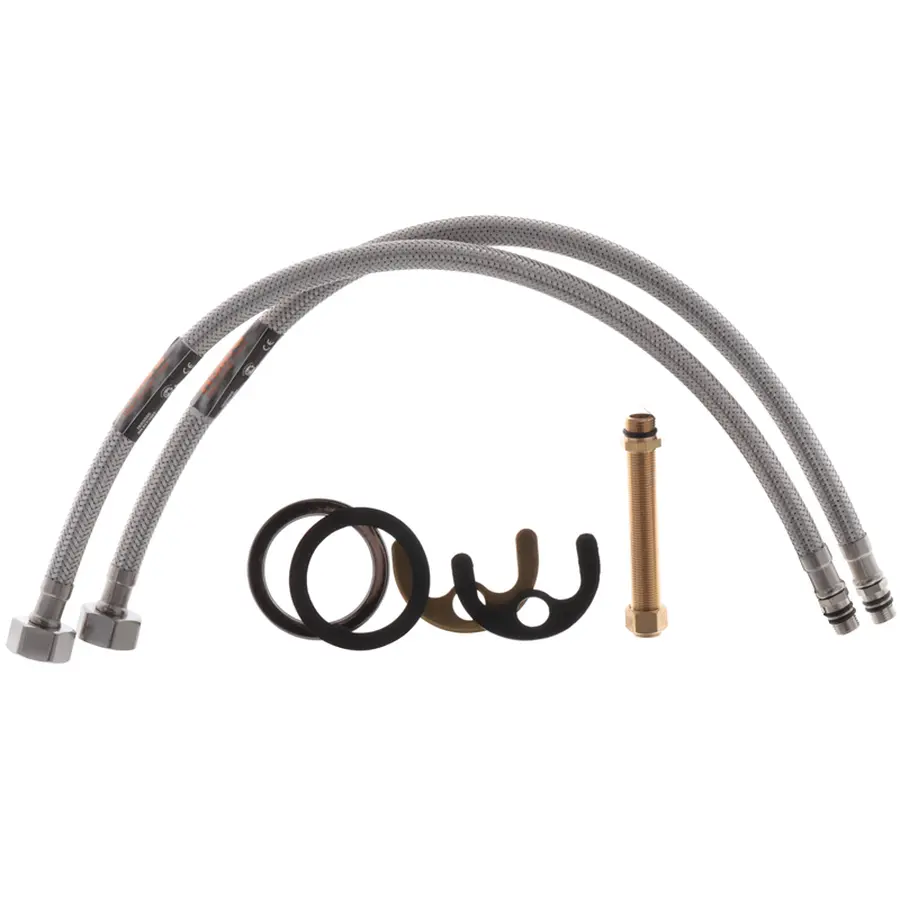 Гнучкий шланг для підключення води гайка 1/2'' - Штуцер 1/2'' (60 см) Zerix (ZX1563)