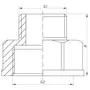 Перехідник (конектор) 1-1 / 2 "x2" Koer KF.A1620 (KF0059)