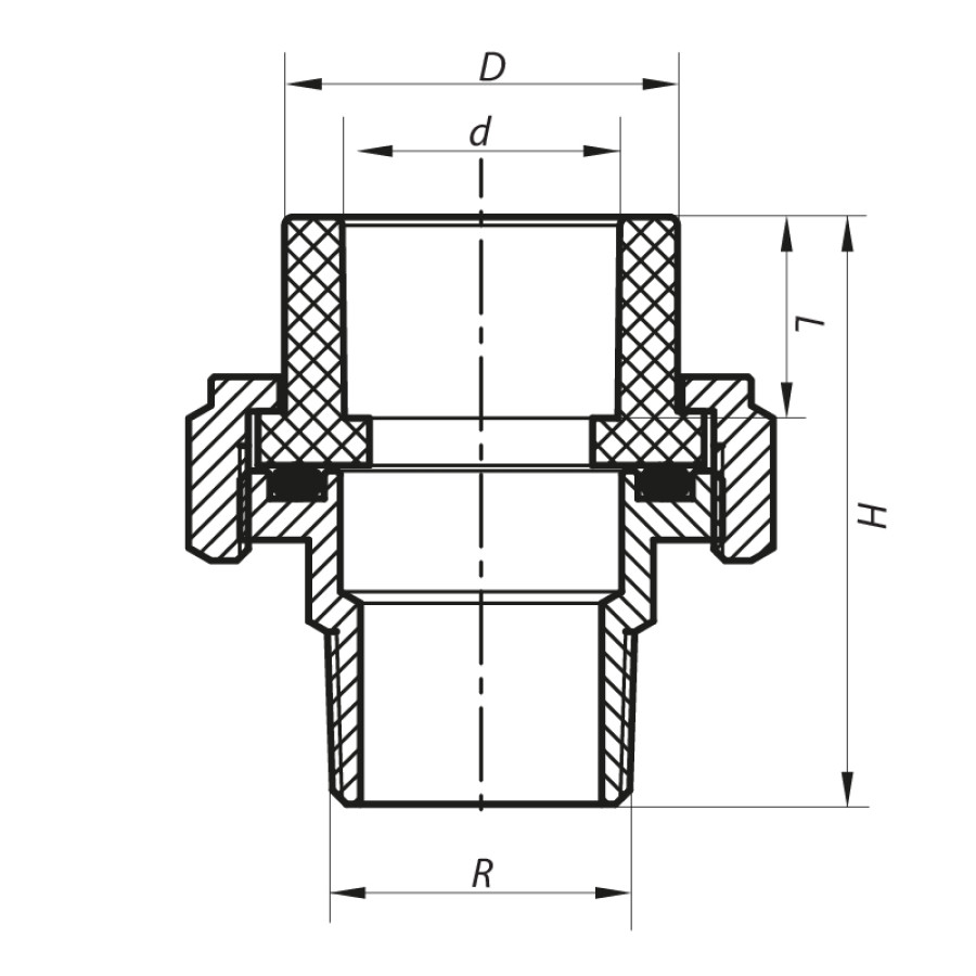 Згін-американка ЗР 40x1.1 / 4M PPR Koer K0138.PRO (KP0174)