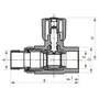 Кран радіаторний 25x3/4 прямий PPR Koer K0160.PRO (KP0205)