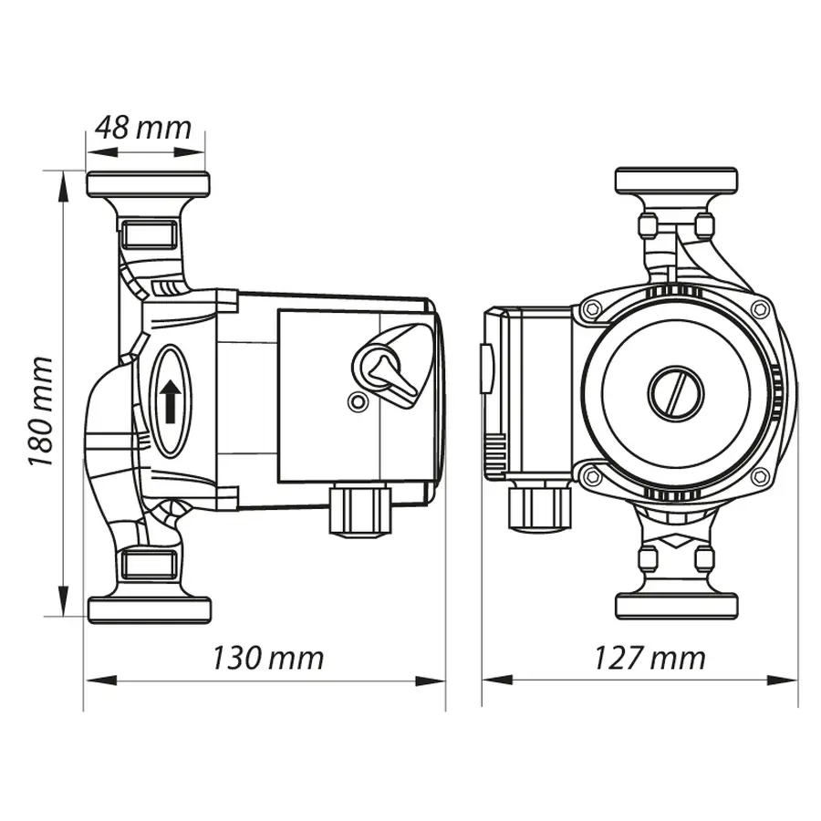 Насос циркуляційний відцентр. Koer KP.GRS-25 / 4-180 (KP0248)