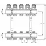 Колекторний блок з термостатіч. клапанами Koer KR.1100-08 1"x8 ways (KR2634)