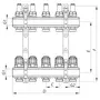 Колекторний блок з витратомірами Koer KR.1110-11 1"x11 ways (KR2648)