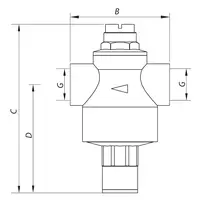 Редуктор тиску Koer KR.1251 3/4 "(KR2661)