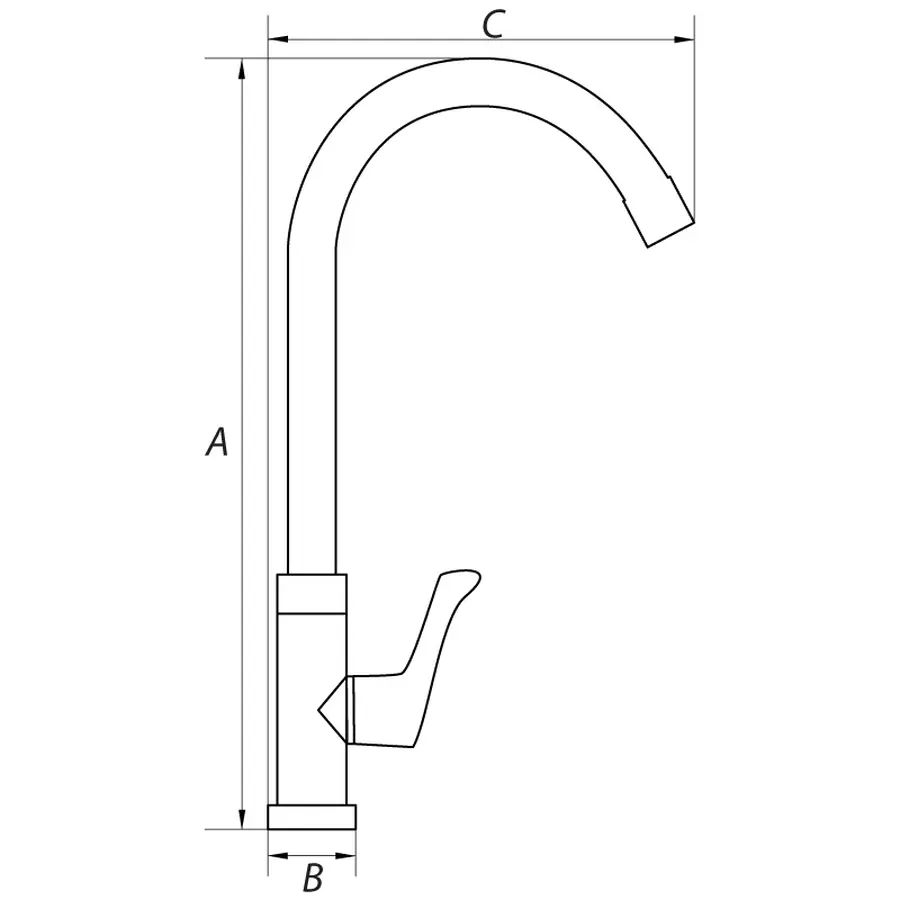 Монокран на одну воду Koer (KR.710) (KR2729)