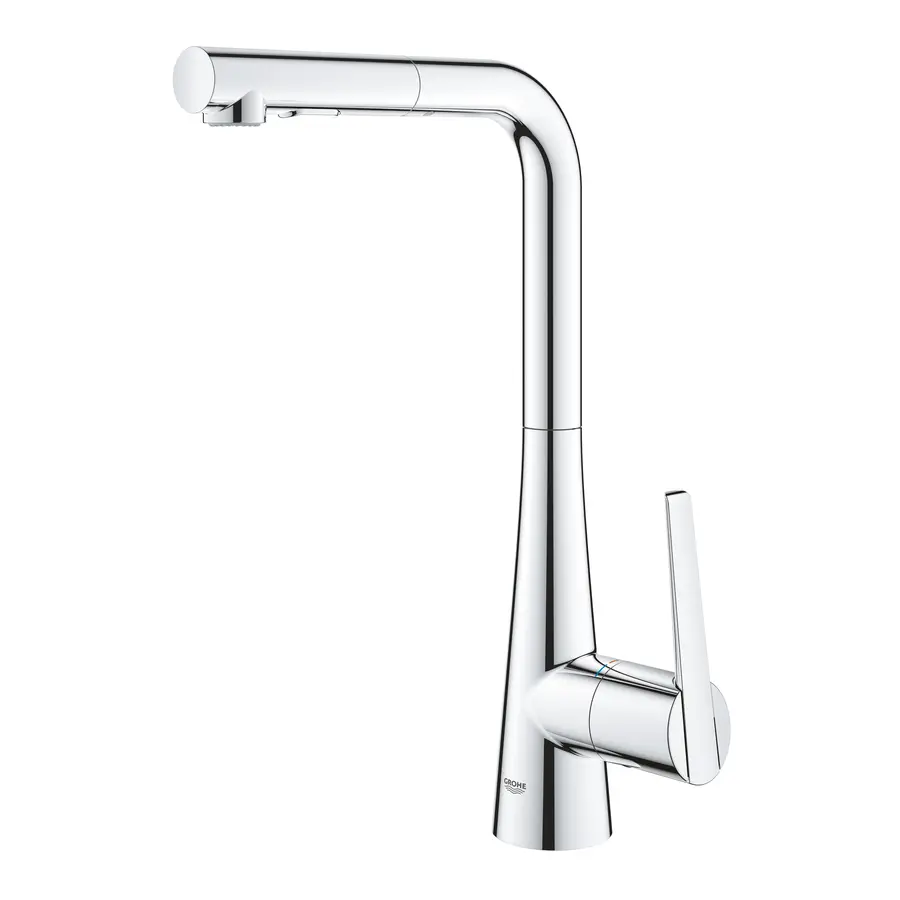Змішувач для кухні з висувним виливом Grohe Zedra (32553002)