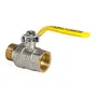 Кран кульовий KOER KR.215.G - 3/4" FM ГШВ YELLOW, ручка "важіль" жовта (KR0117)