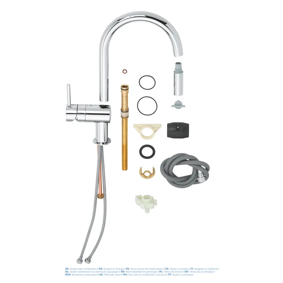 Змішувач для кухні з висувним виливом Grohe Minta (32321002)