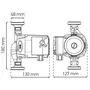 Насос циркуляційний відцентр. Koer KP.GRS-25 / 6-180 (KP0249)